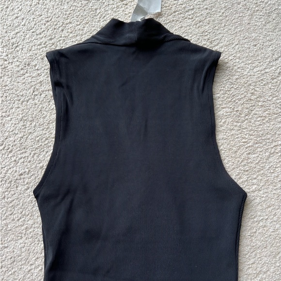 H&M TREND Black STRETCH BANDAGE BODYSUIT TOP  Tank Top Blouse Tee Sleeveless 6 - Picture 9 of 11